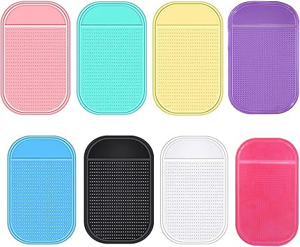 Hilsayum 8PCS Silicone Non-Slip Sticky Mat Diamond Sorting Tray Fixing Pad 5D Diamond Embroidery Accessories for DIY Crafts