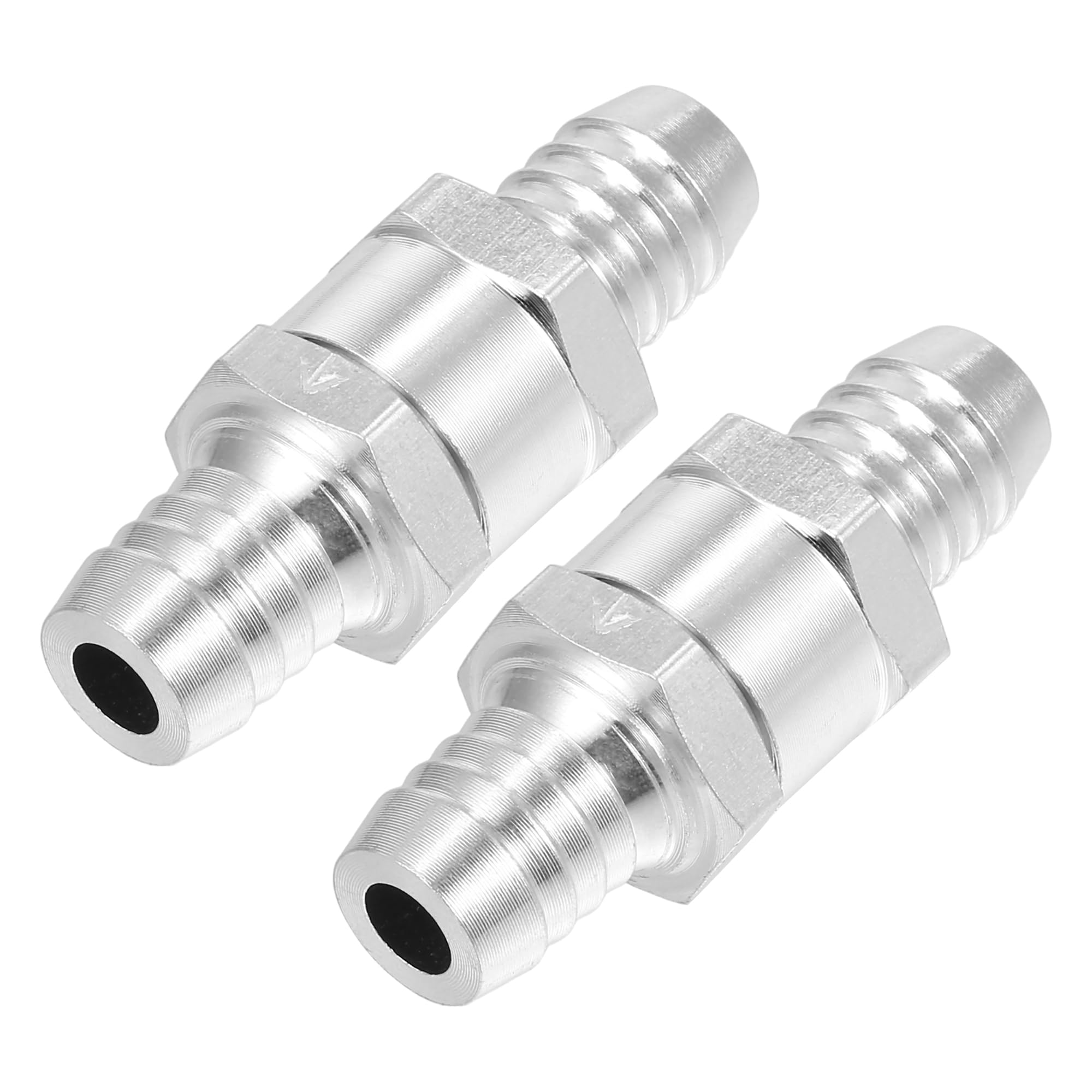 Válvula de Retención de Línea de Combustible/Válvula de Retorno Unidireccional Interna para Sistemas de Combustible/Aleación de Aluminio 5/8" 16mm OD / 2 Unidades