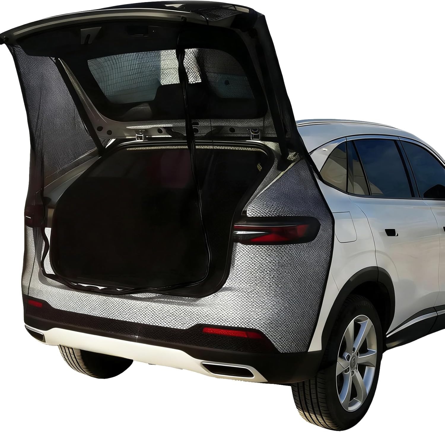 Car Camping Window Screens for SUV, Tailgate Mesh Screen Mosquito Net for Ventilation, Bug Shade for Car Windows, Car Camping Accessories Essentials for SUV Mini Van Truck