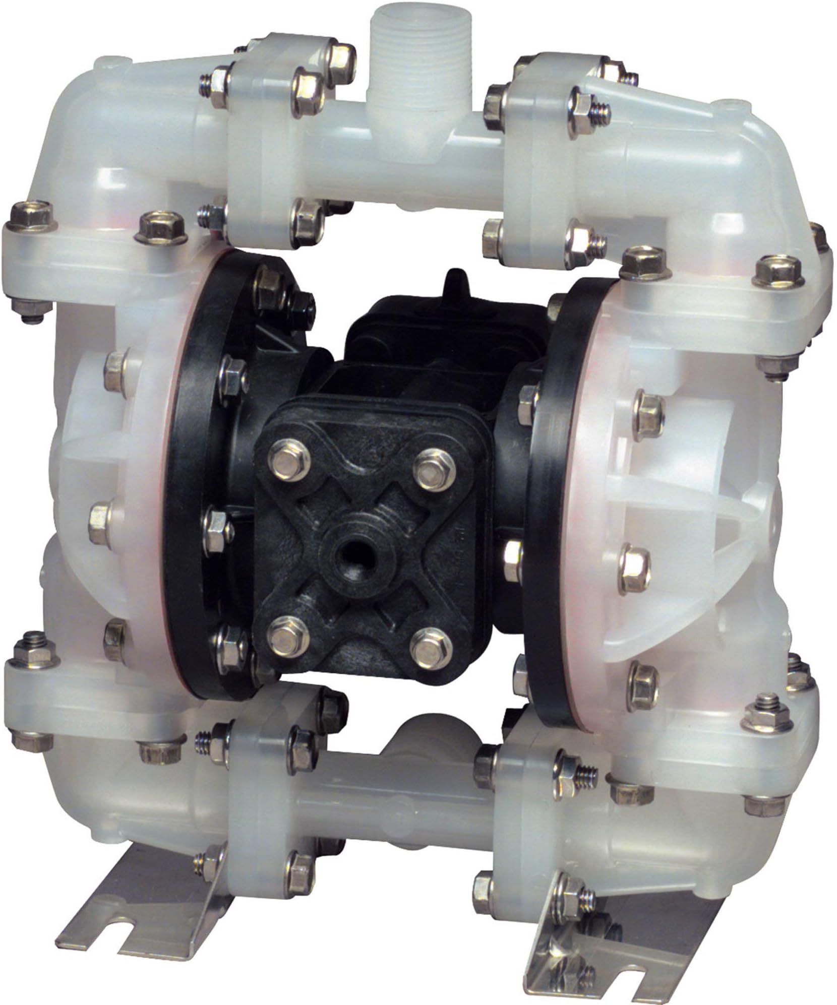 Sandpiper Air-Operated Double Diaphragm Pump - 1/2in. Inlet, 15 GPM, Polypropylene/Buna, Model Number S05B2PBTPNS000