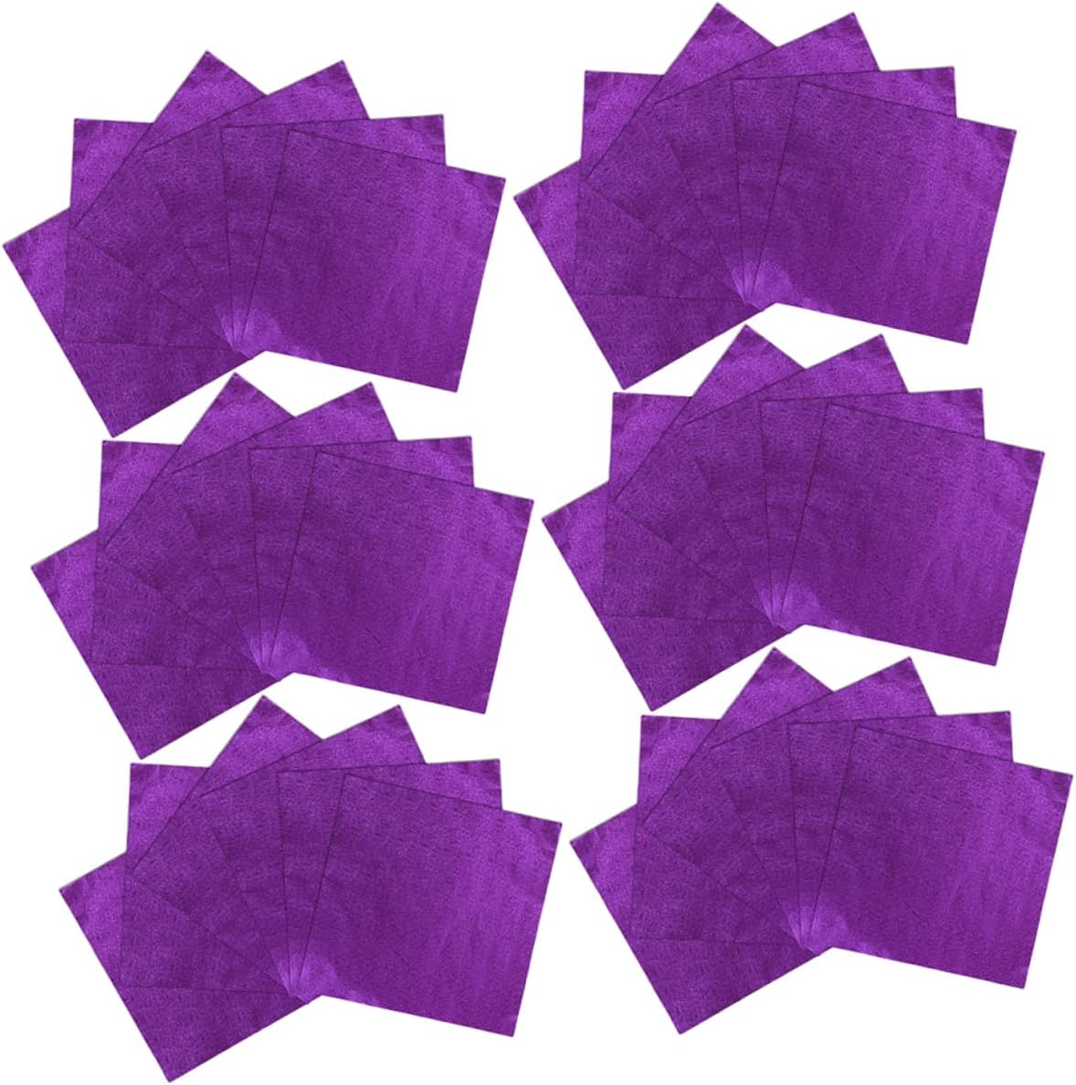 100pcs Foil and Wrapping Elegant Aluminum Foil Covers for Parties Weddings and Events Peel Pattern