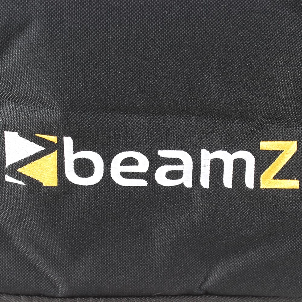 BeamZ AC-420 Maleta estuche blando de transporte apilable con ventana para ver el interior (dimensiones 48 x 27 x 25 cm, para equipos de audio, DJ o productos de iluminación, cremallera) - negro