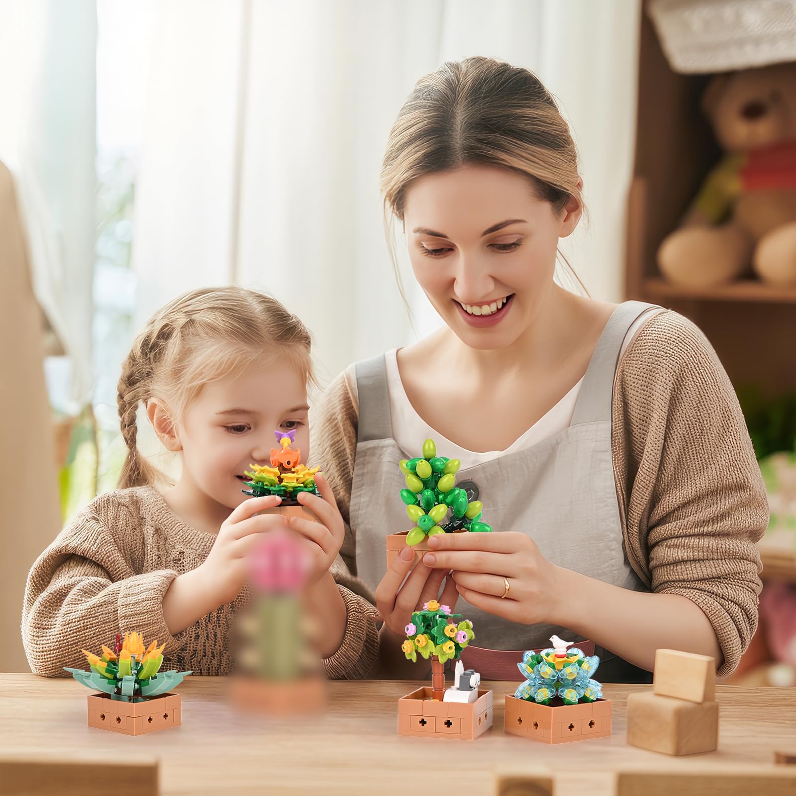 JMBricklayer Juegos De Construcción De Flores Y Suculentas