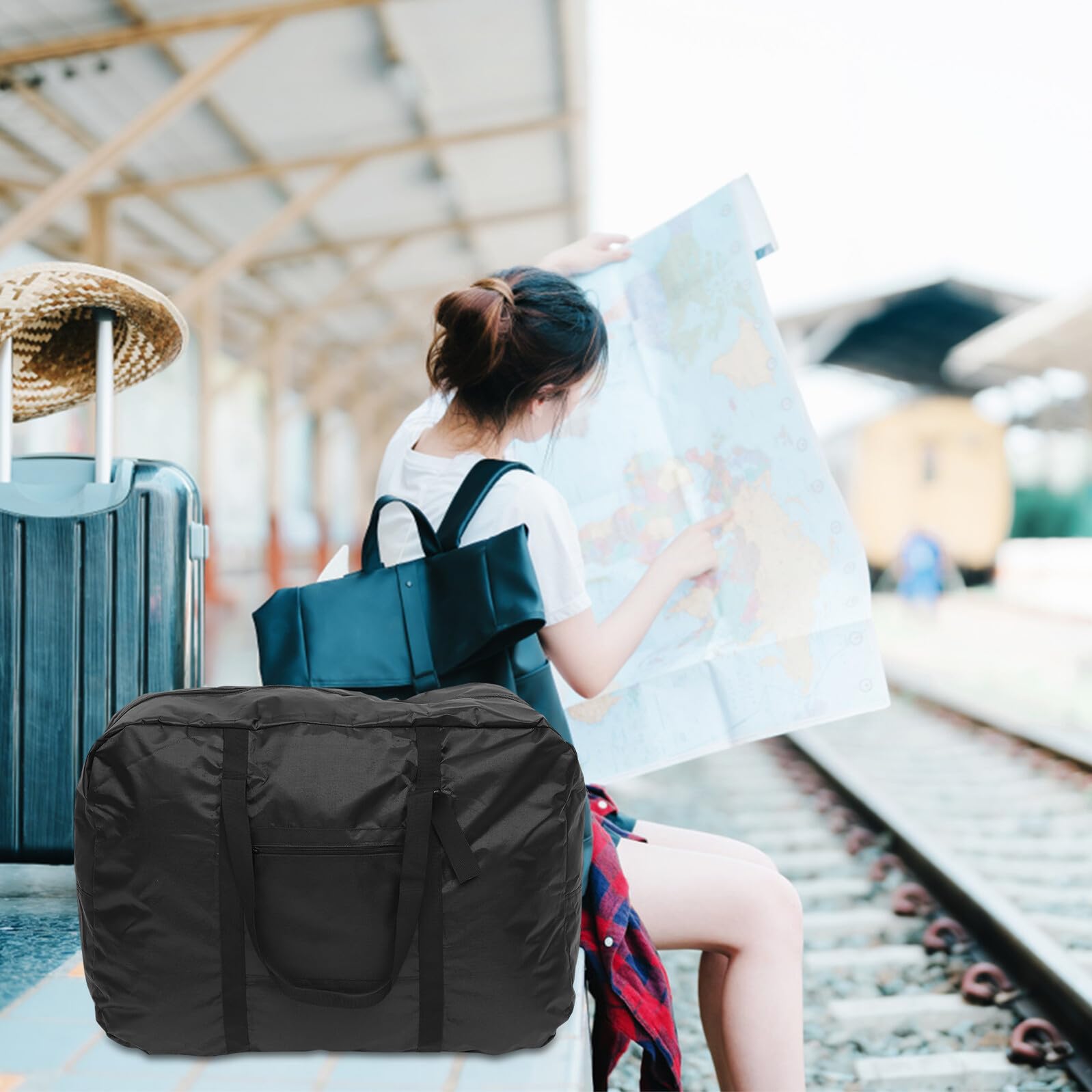Mikinona Borsa Pieghevole per Bici Resistente Porta Bici Versatile Tracolla e Zaino Anti-graffio e Facile da Pulire per Trasporto Auto e Mezzi Pubblici