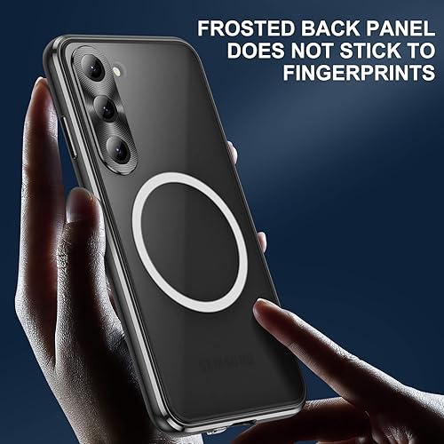 Miniatura 6 de Jonwelsy Funda para Samsung Galaxy S23 Plus, compatible con Magsafe 360 grados Full Body Funda de protección magnética de atracción de metal