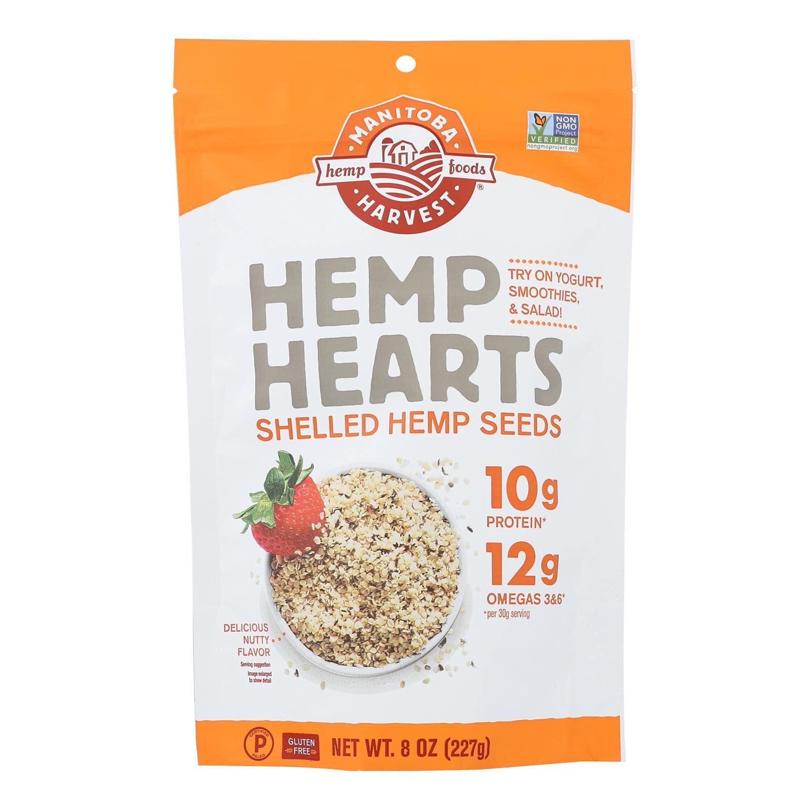 MANITOBA HARVEST HEMP SEED SHELLED (Pack of 8)