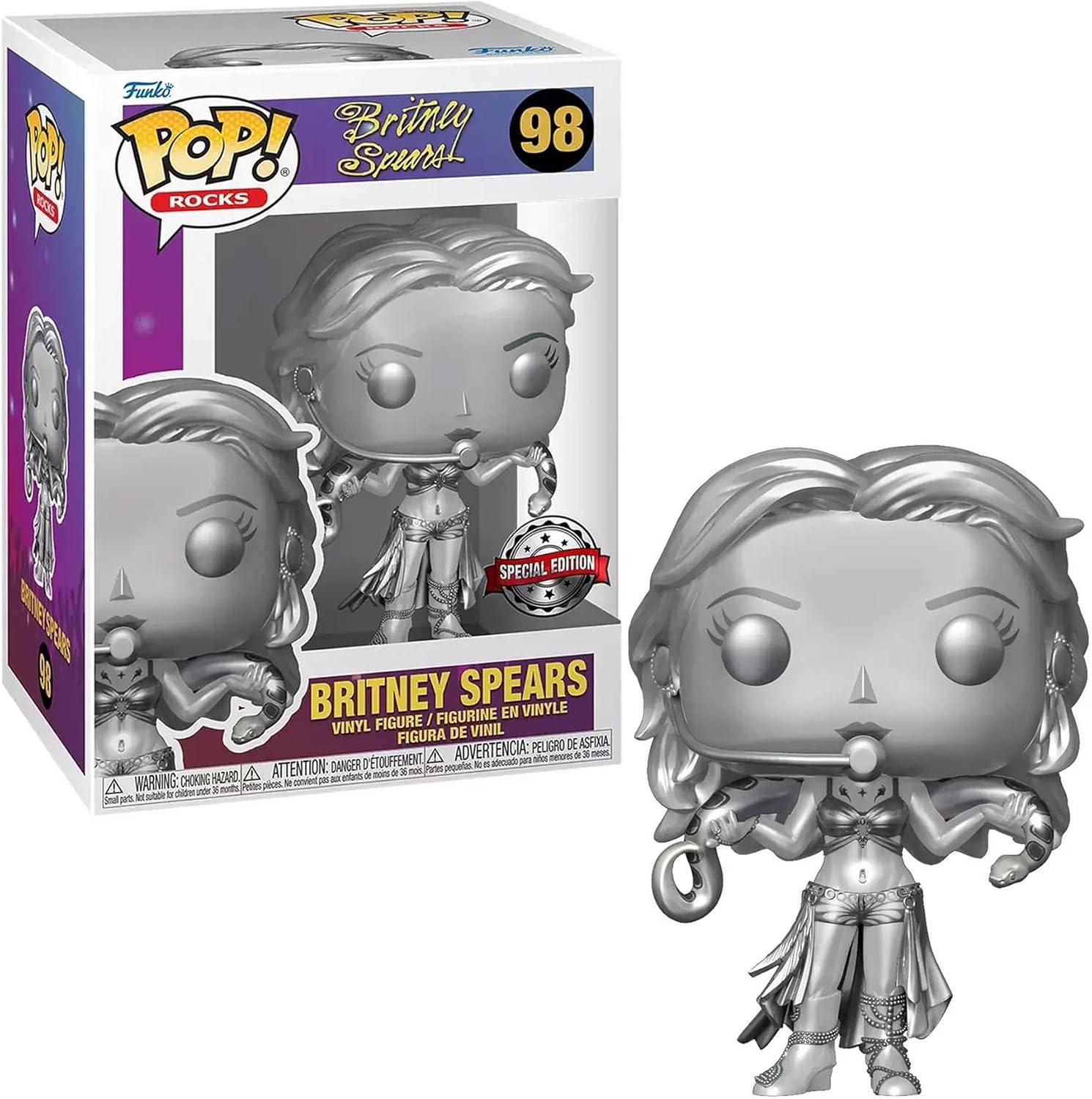Funko POP Rocks Britney Spears Slave 4U Metallic Exclusive
