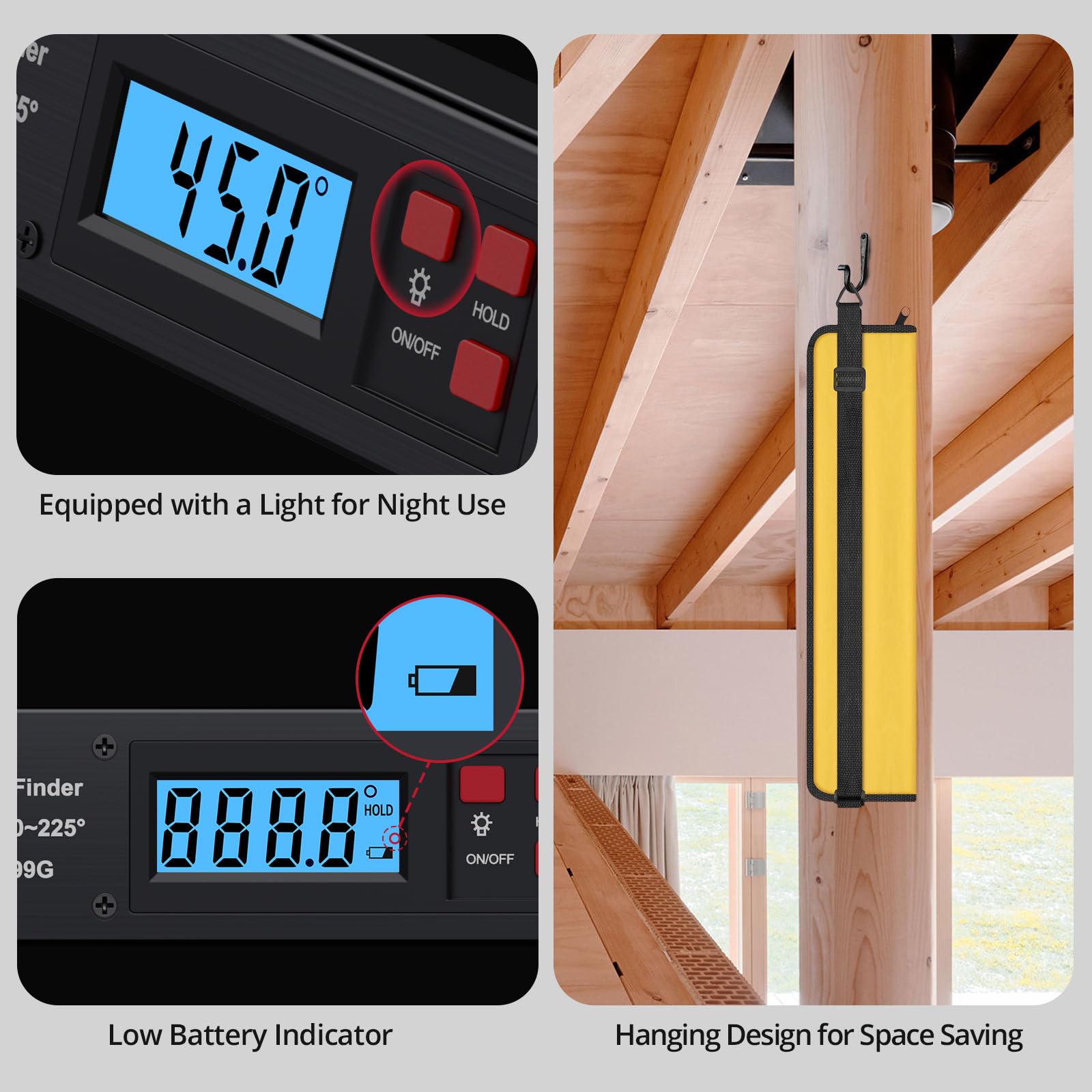 BINTA 0-225° Range Digital Angle Finder - Image 4
