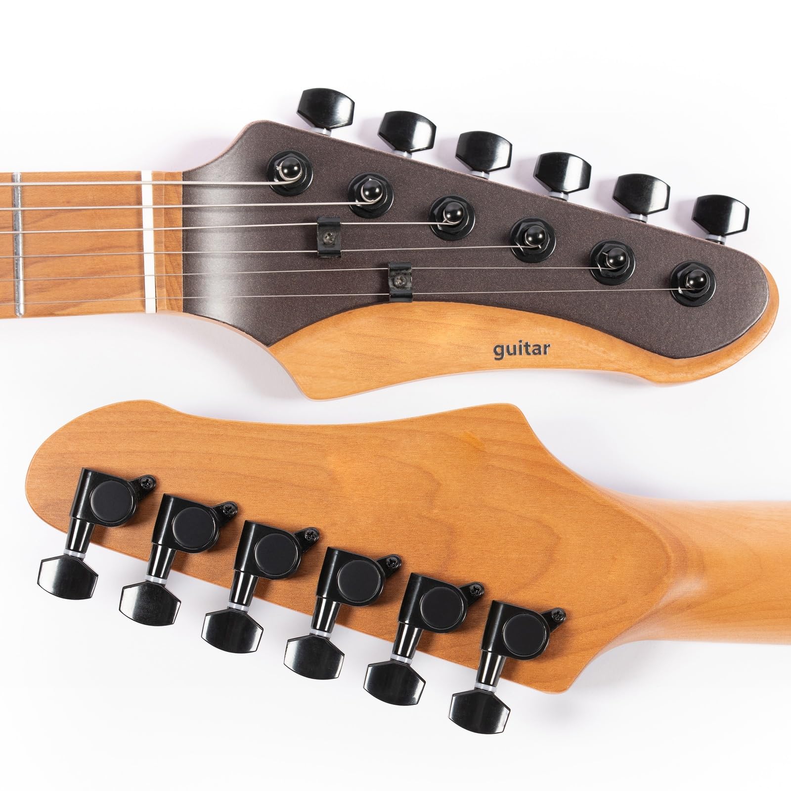 Typ Wydajności Gitara Elektryczna Profesjonalna 6 Strunowa Gitara Elektryczna O Standardowym Matowym Wykończeniu Korpus Z Topoli Palony Klon(Type 3)