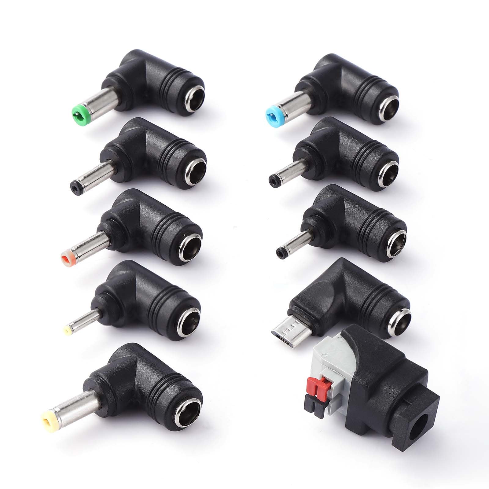 Amazon.co.jp: 汎用ACアダプター用出力DCプラグ変換8種類セット(メス側