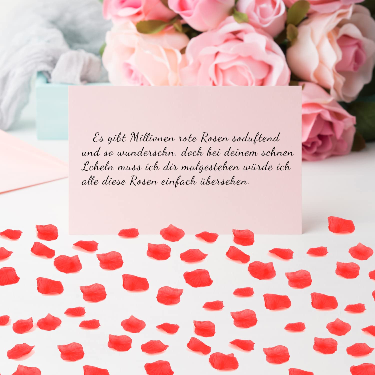 1500 Petali Di Rosa Artificiali, Finti Petali Rosa In Tessuto, 5 Cm, Per Matrimonio, San Valentino, Compleanno, Decorazione Romantica Fai Da Te - 2
