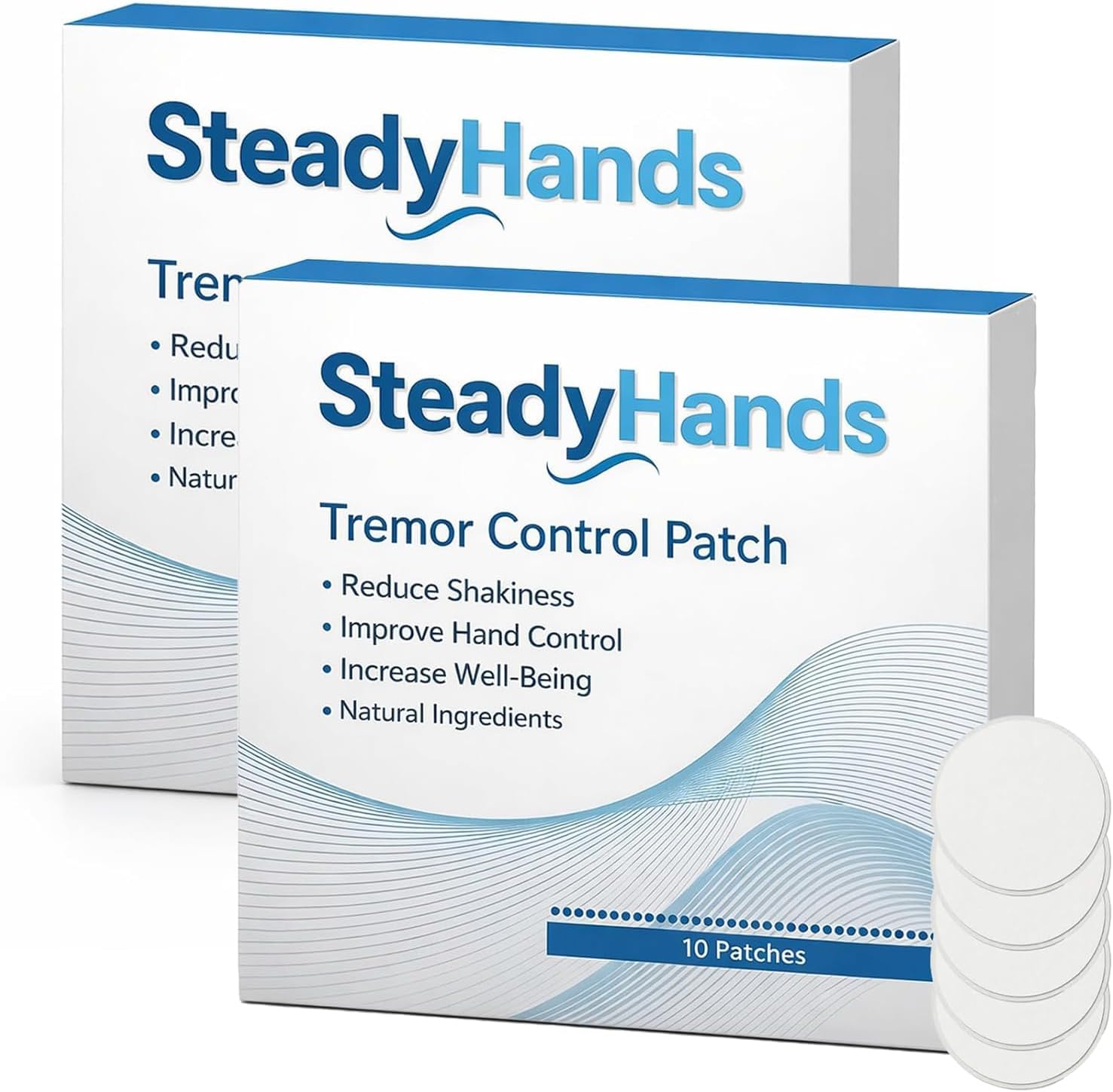 20pcs Tremor Control Patch, Steady Hands Control Patch Disposable Patches for Daily Use Suitable for All Ages