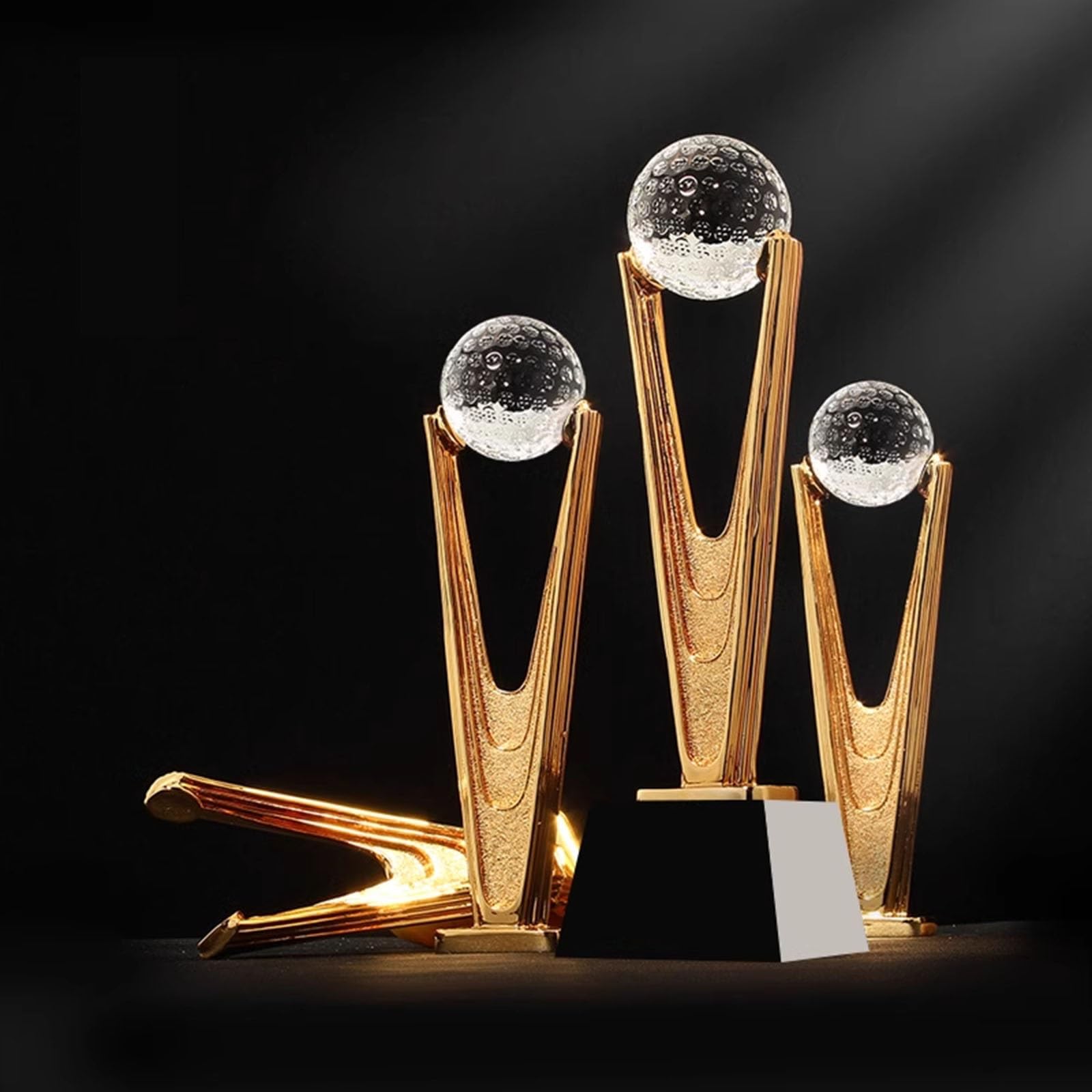 Trofeos, medallas Premios Honor Golf Trofeo de Cristal Trofeo de Campeonato de Clubes de Golf Premio a la Distancia más Larga de la Liga de Golf Trofeo hoyo en uno Trofeos