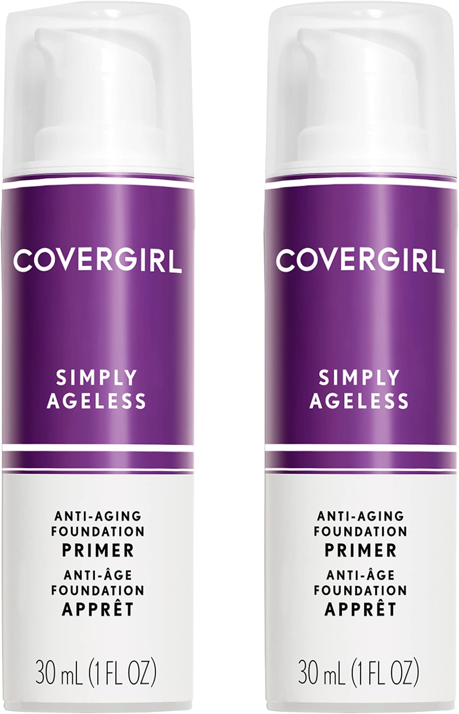 COVERGIRLSimply Ageless Oil Free Make Up Primer, Pack of 2