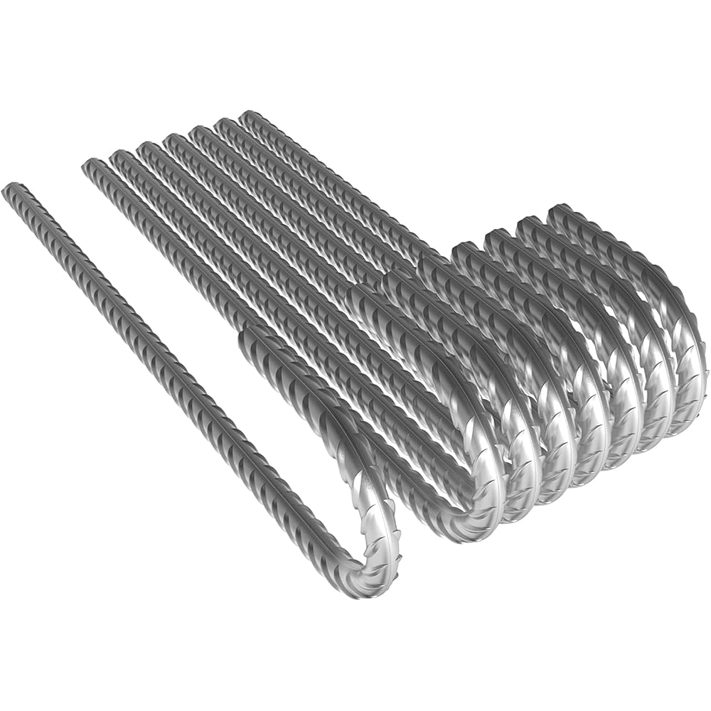 4/mo Finance RiYii 8 Pack Garden Rebar Stakes J Hook Heavy Duty