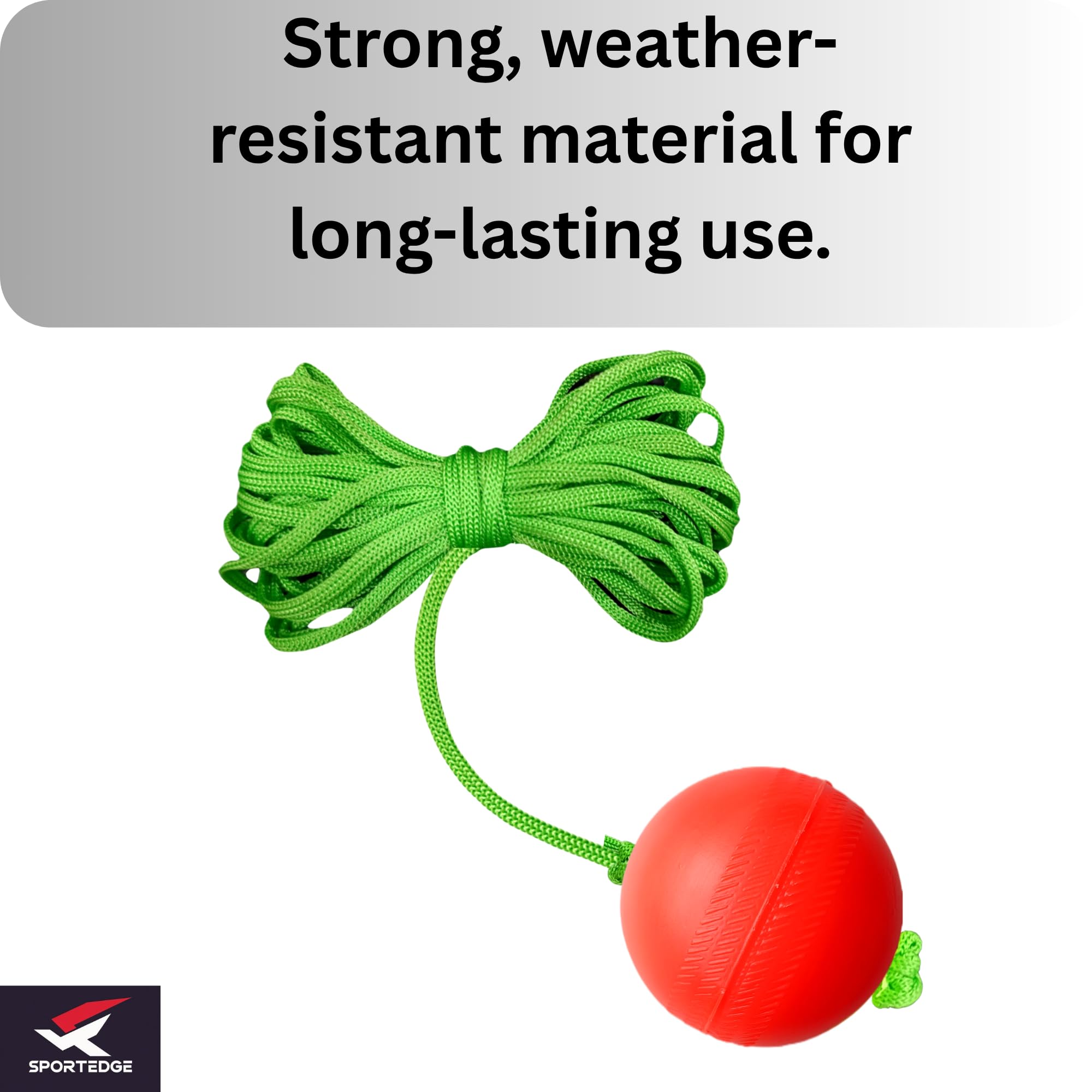 SPORTEDGE PVC Hanging Ball for Cricket Practice | Hard Plastic
