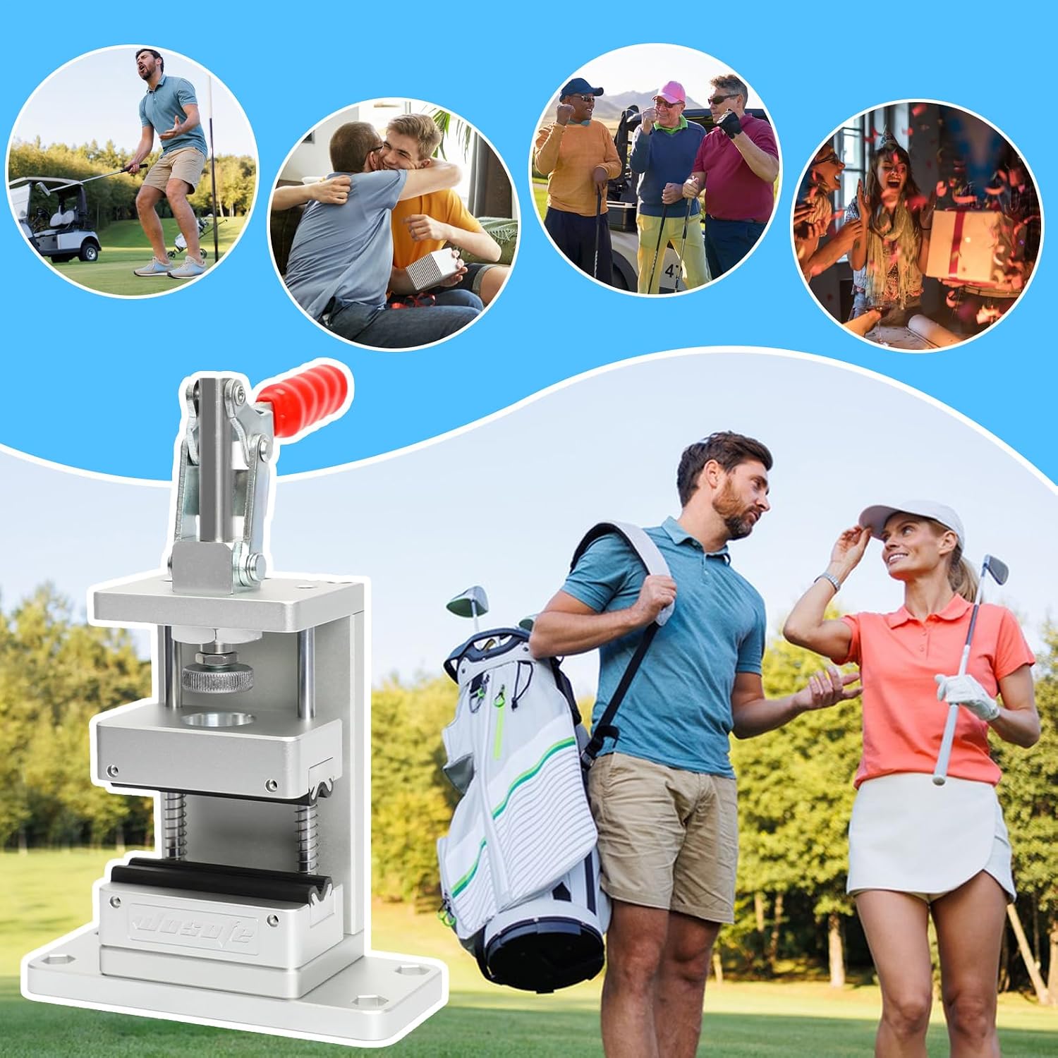 Golf Club Vise - Golf Shaft Grip Repair Clamp - Grip Regripping Tool,for Outdoor Indoor Course Practice Range Tournament Gym Backyard