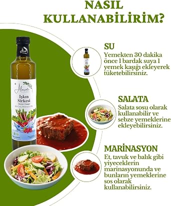 Rhubarb Vinegar High Polyphenol and Antioxidant Natural Fermentation - Rhubarb Vinegar (500 ml x2 Pieces, Flood)