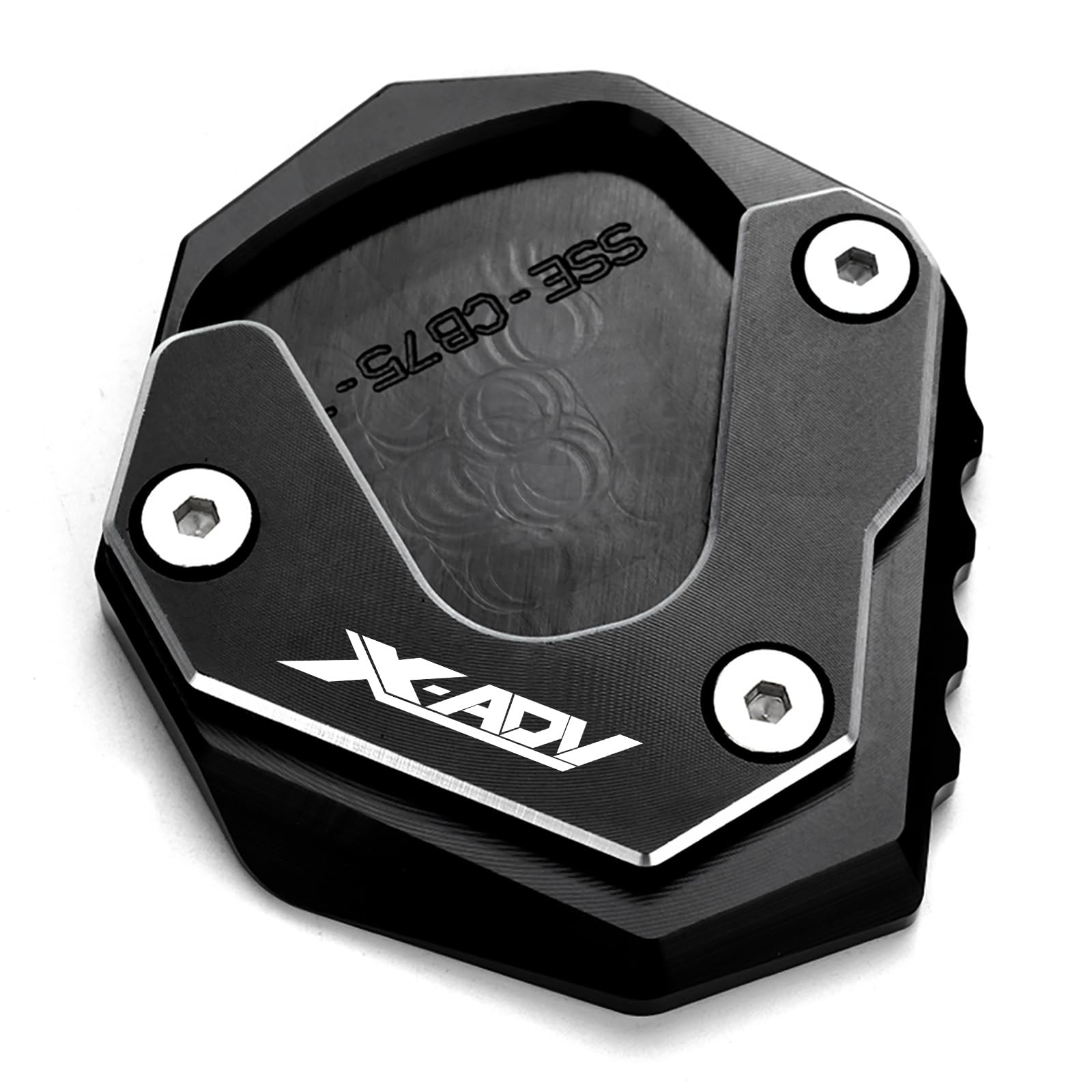 Moto Accessori per X-ADV XADV750 XADV 750 2017 2018 2019 Piastra di Supporto Estensione Laterale Cavalletto X-ADV 750 XADV 750 (Nero, 2017-2019)
