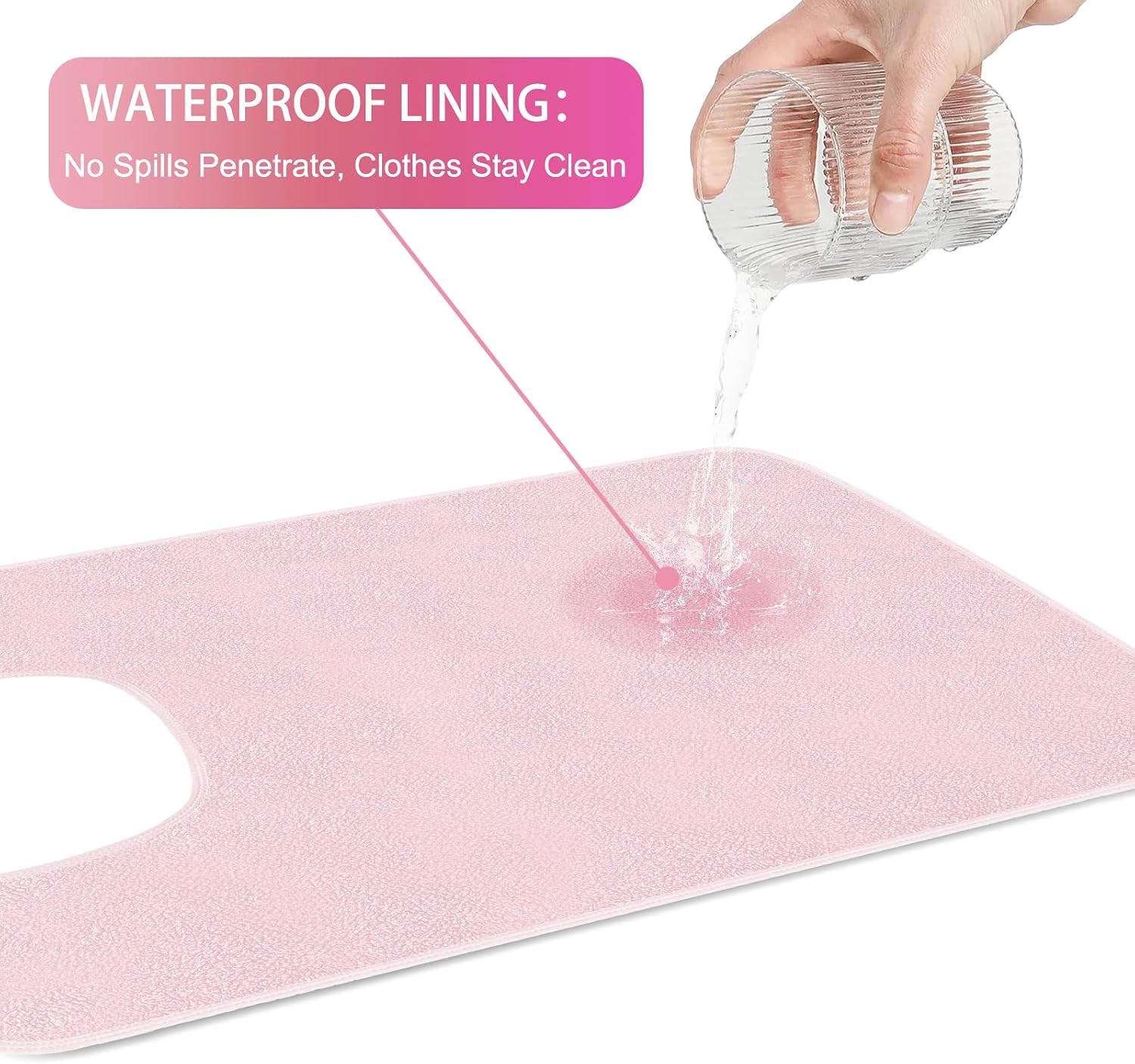Adult Bibs for Men and Women Reusable Bibs for Adult Eating Large Clothing Protector for Elderly (1*PINK)