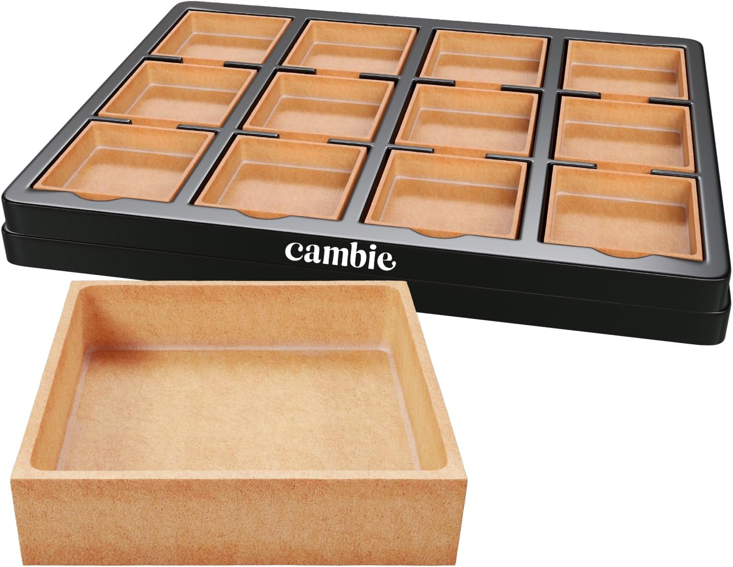 Cambie Large Square Vanilla Tart Shells, 71mm diameter