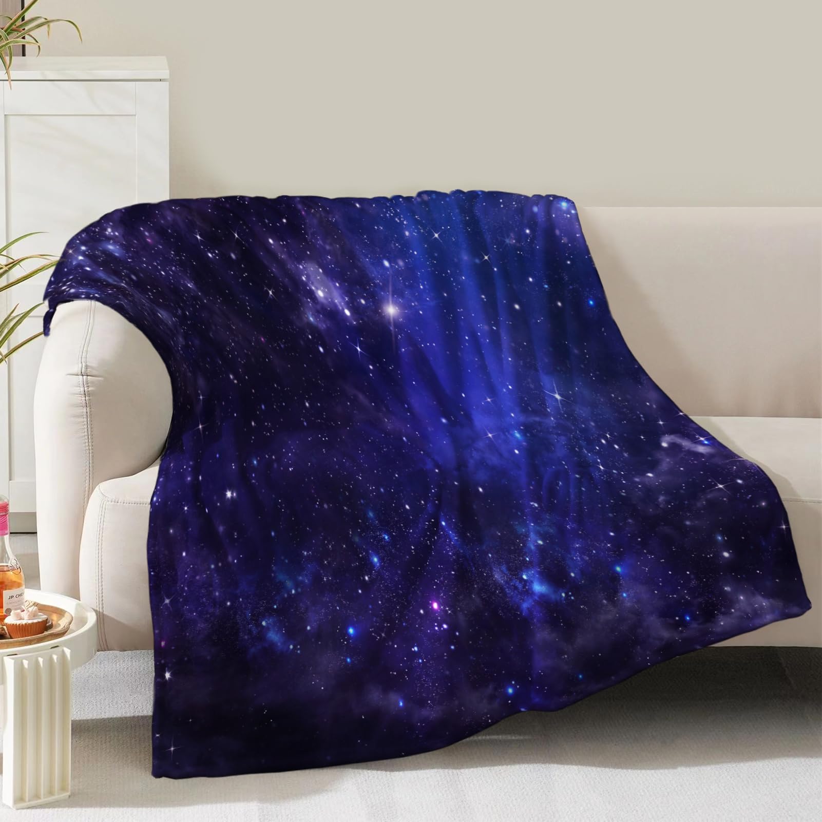 Galaxy Blanket Gifts for Boys Women Girls Birthday Christmas Valentine Presents Science Universe Outer Space Nebula Theme Decor Bedroom Living Room