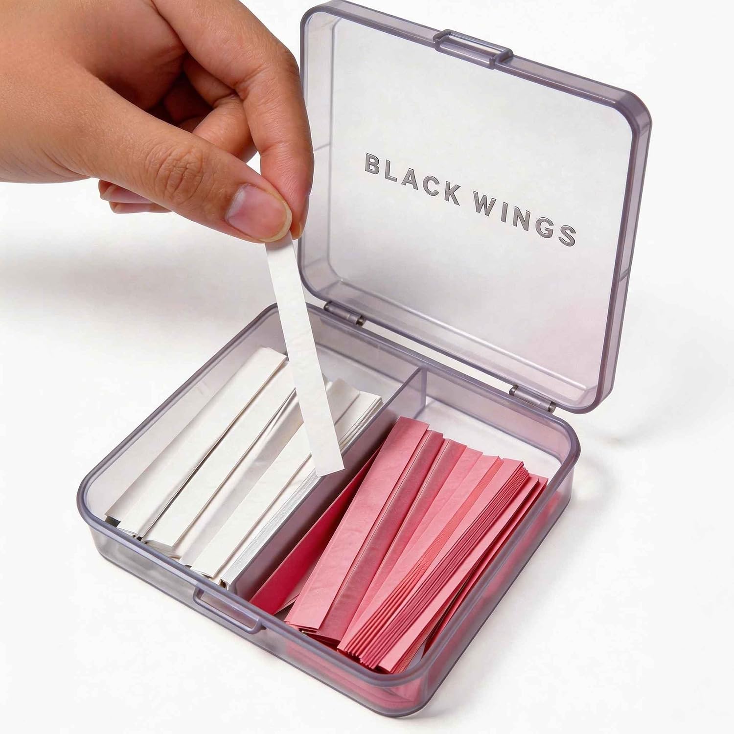 BLACKWINGS 1000P Pink Lash Lift Cover Sheets, 3 Sizes Disposable Eyelash Perm Pad Covers, Lash Lamination Protector for Lash Lift Perming Salon Home Use (MIX)