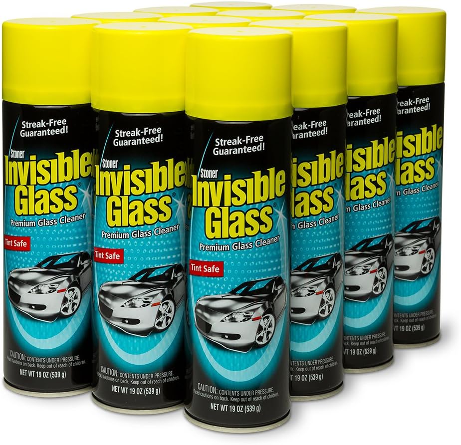 Invisible Glass 91164-3PK Premium Glass Cleaner 19-Ounce Can - Case of 3, 57. Fluid Pack : Everything Else