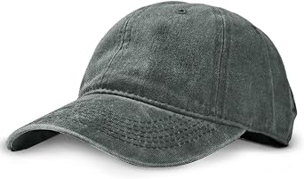 Unisex Vintage Washed Baseball Cap | Low Profile Soft Top Unstructured Cotton Baseball Cap | Adjustable Size Vintage Buckle