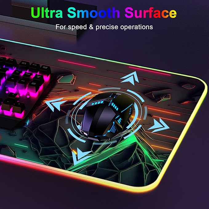Alfombrilla RGB para Gaming FoBianJie 80x30cm Antideslizante miniatura 5