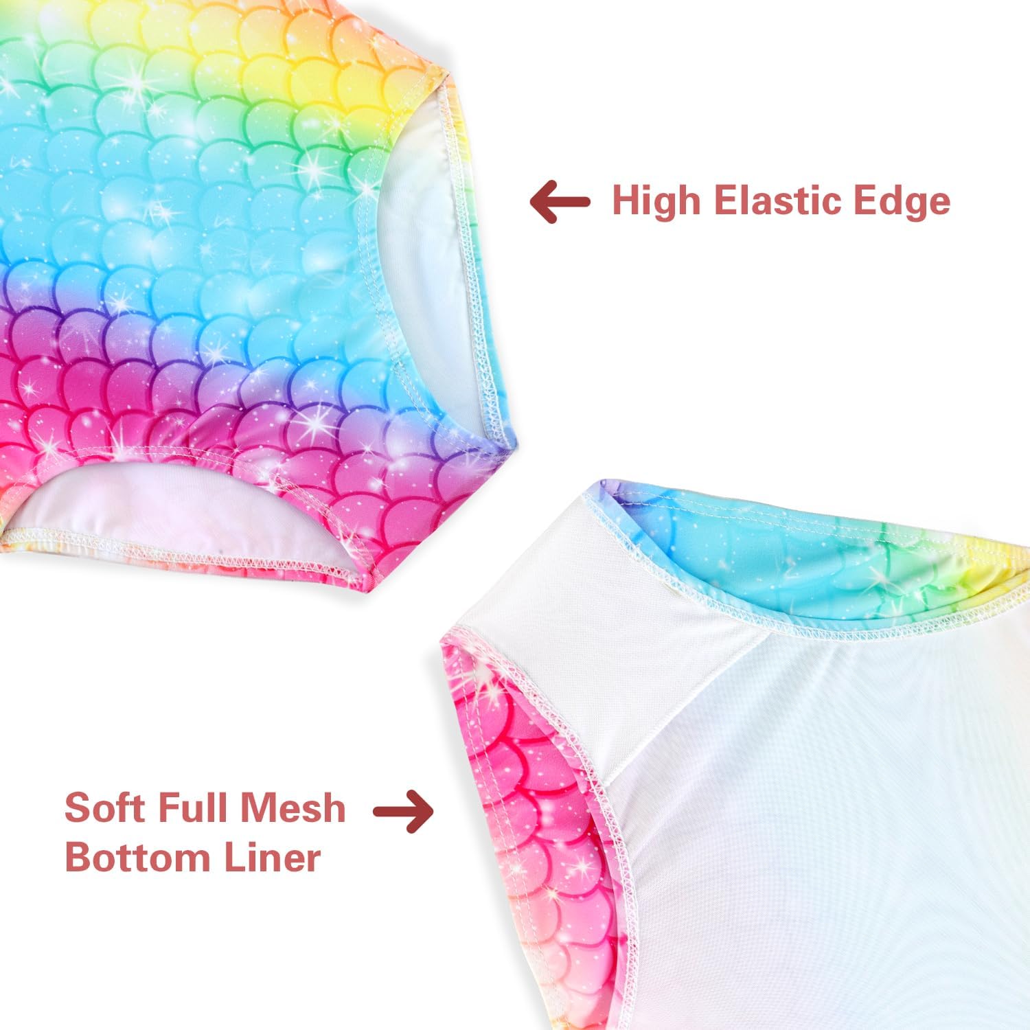 Girls One Piece Swimsuits Summer UPF 50+ Quick Dry Beach Bathing Suit Cross Shoulder Strap Swimwear 2-10 Years thumbnail