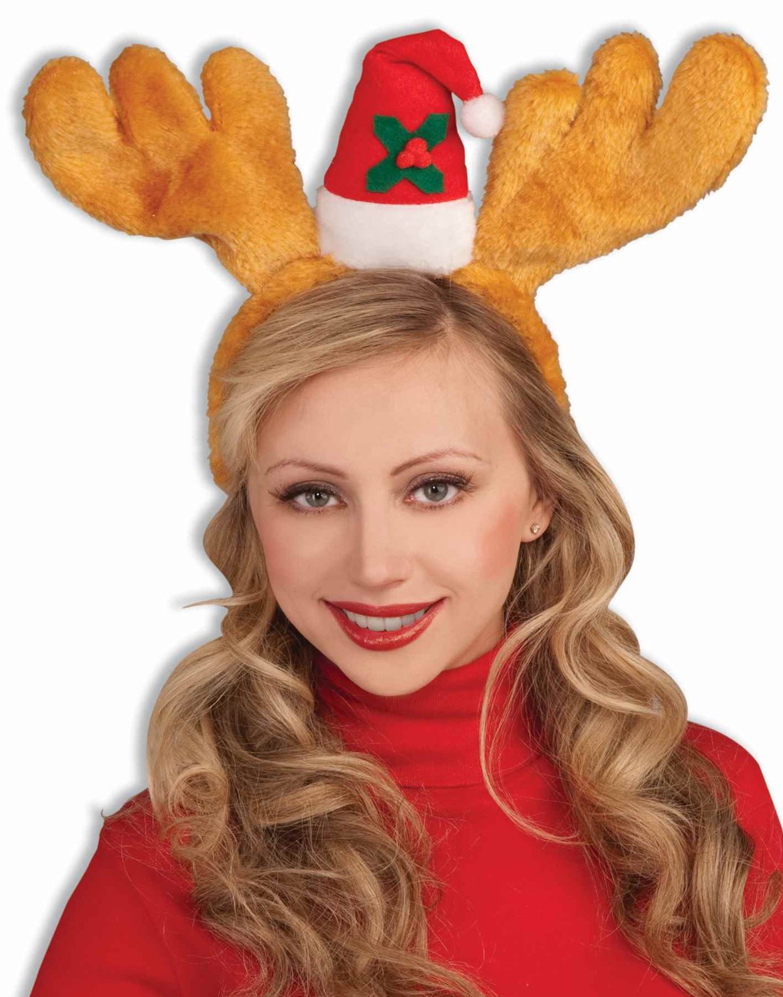 Serre-tête de Noël en bois de renne avec clochettes, costume pour séance photo, accessoire