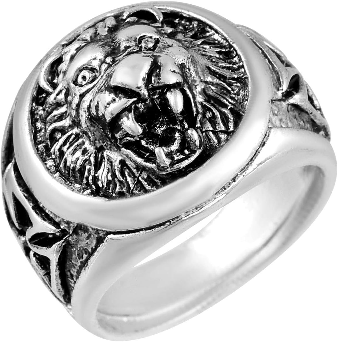 Memoir Brass Antique Finish Narsimha Lion Fashion fingerring Men Women (ORKL7691)