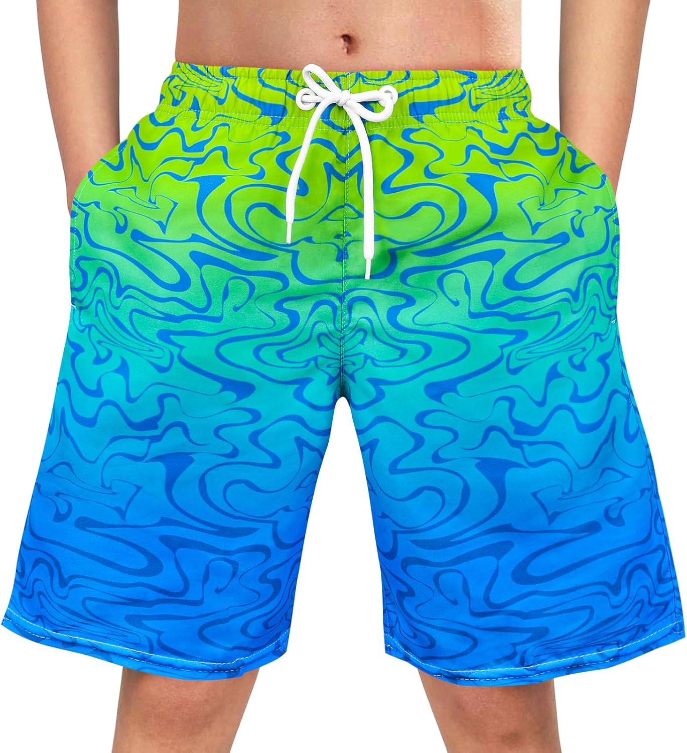 OlyPegic Boys Swim Trunks Bathing Suit Boys Swimsuit Swim Shorts Swimwear Quick Dry Swim Trunks Kids Beach Board Shorts