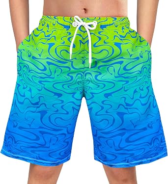 OlyPegic Boys Swim Trunks Bathing Suit Boys Swimsuit Swim Shorts Swimwear Quick Dry Swim Trunks Kids Beach Board Shorts