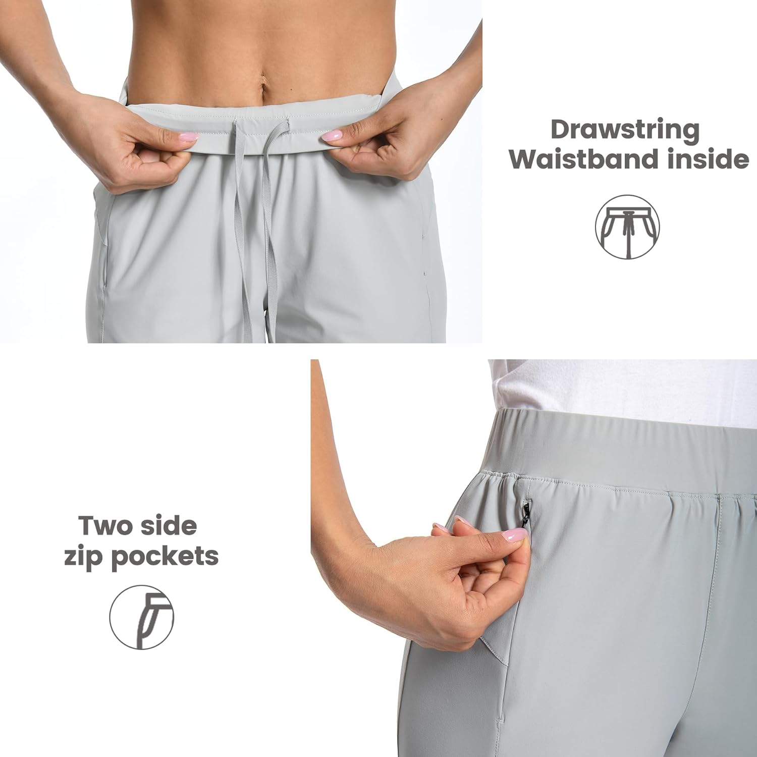 Women Joggers Pants Athletic - Lightweight Quick Dry Soft Track Running Sweatpants with Pockets Workout Lounge - Image 4