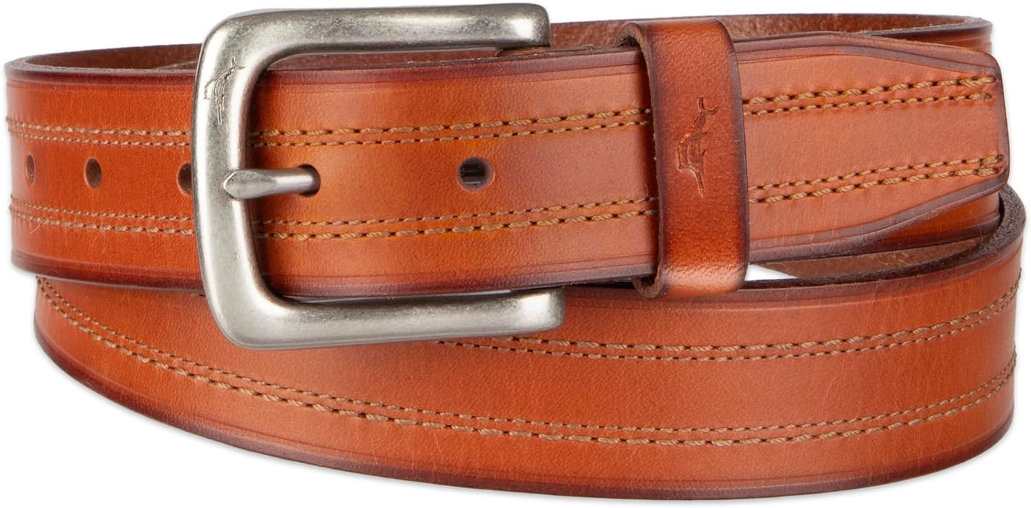 Tommy Bahama Men's Casual Leather Belt – Everyday Style for Jeans, Shorts & Chinos - Image 2