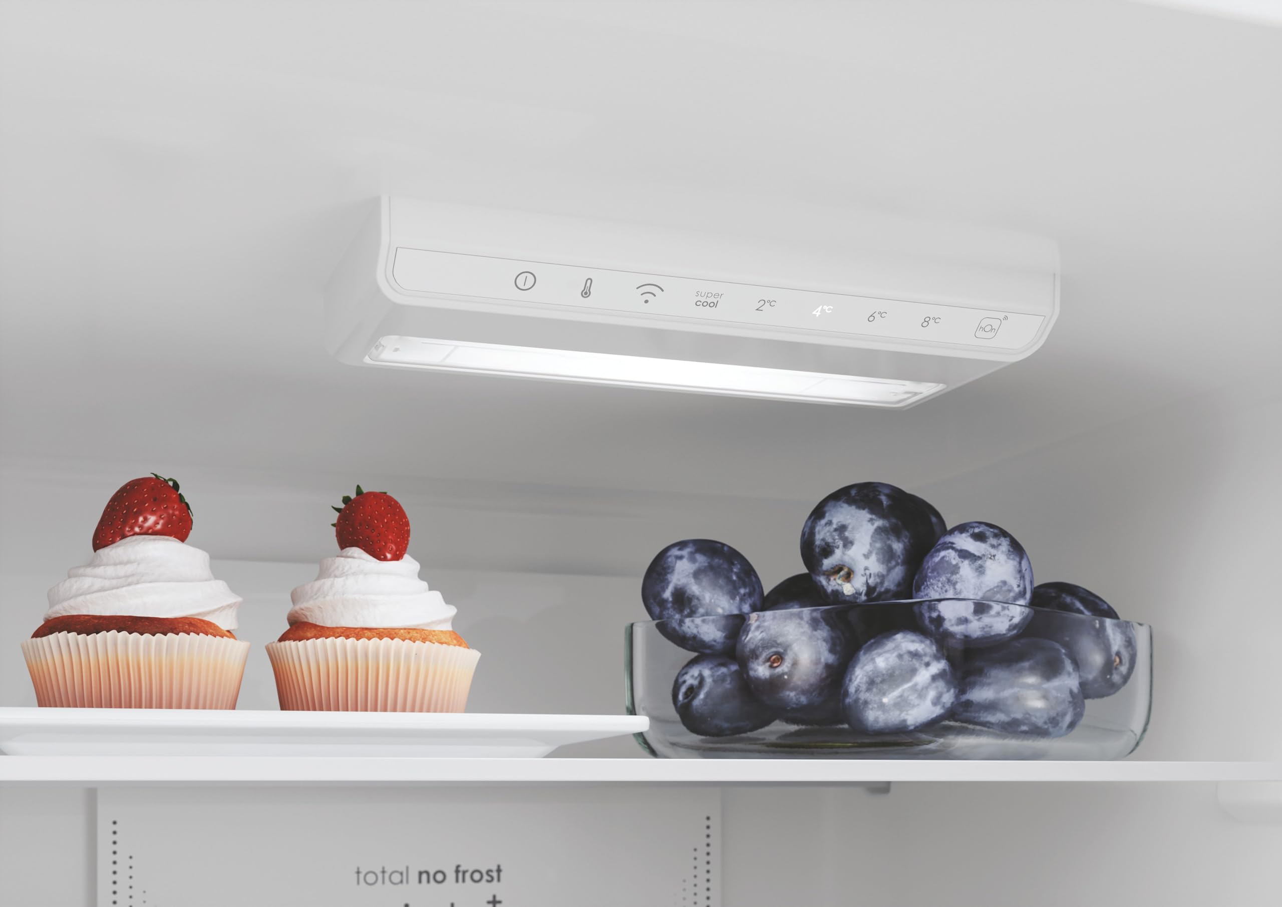 Candy Fresco CCE4T620ES, Frigorífico Combi, 60CM, Altura 2m, 377L, Total No Frost Circle+, Conectividad Wifi, Cajón Verdulero, Control Interno, LED, Puertas Reversibles, 39DB, Clase E, Silver