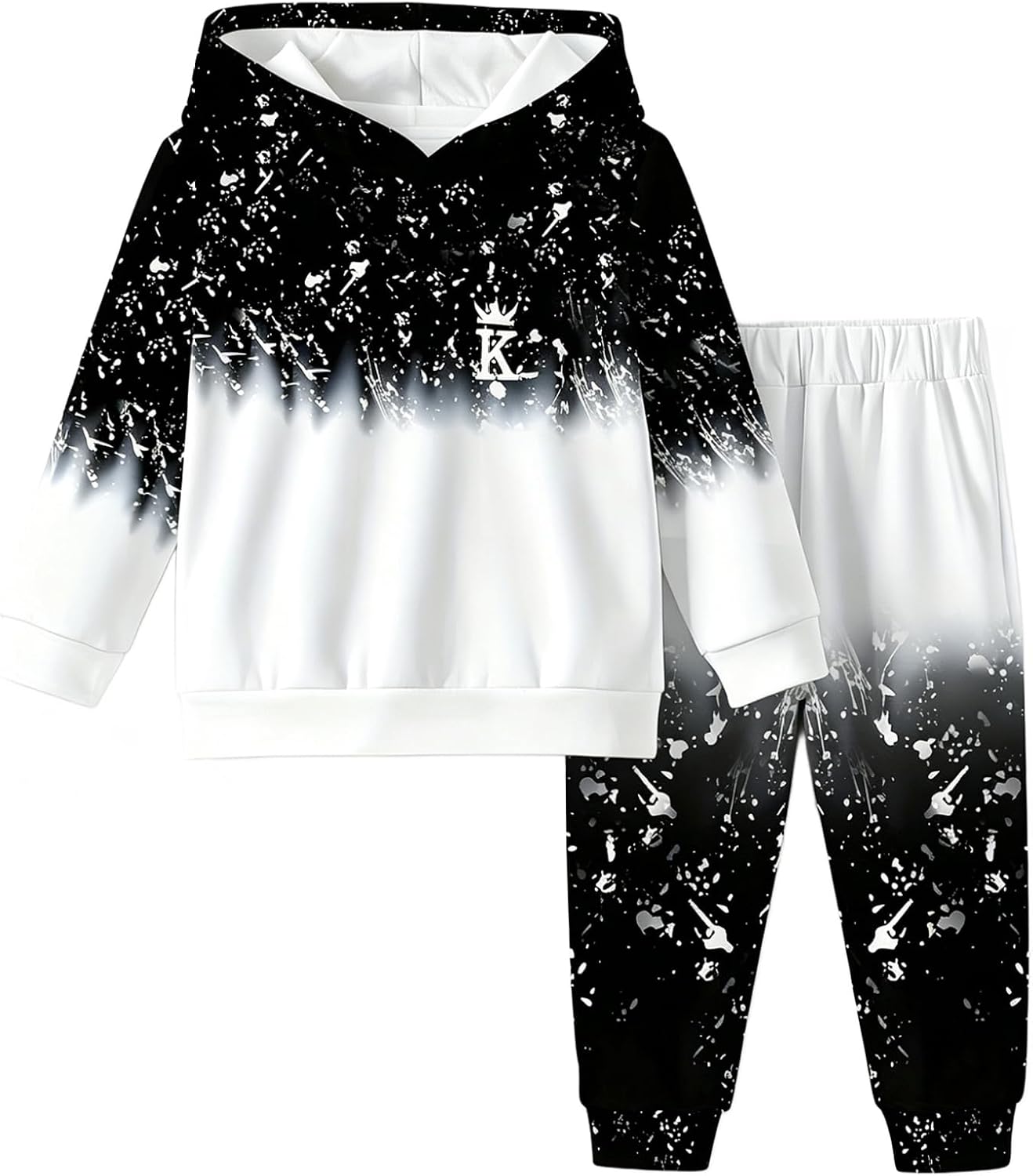 Mufeng Toddler Hoodie Jogger Pants Leisure Jogger Outfit