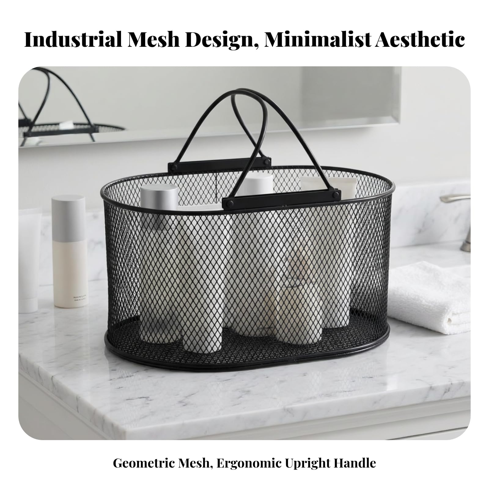 Tragbar Aufbewahrungskorb aus Metall, style to 3