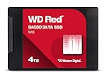 Western Digital 4TB WD Red SA500 NAS 3D NAND Internal SSD Solid State Drive - SATA III 6 Gb/s, 2.5