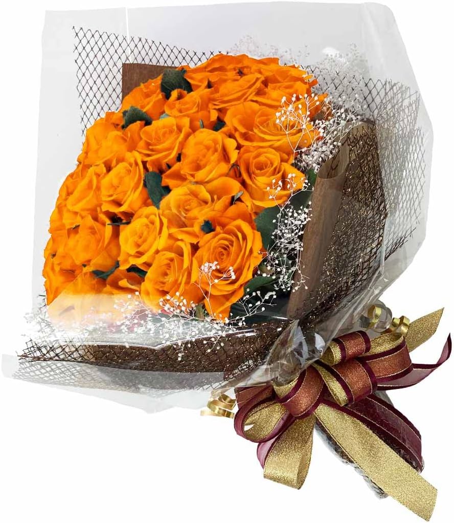 プリザーブドフラワー バラ 40輪 40本 幸福の花束 ギフト ローズブーケ フラワーアレンジメント 薔薇 花束 ブーケ 花束 Alice Flower アリスフラワー 花 アレンジメント ギフト お供え 春夏 贈り物 ミレニアルピンク ほのかに香りを つける オレンジ ホーム キッチン