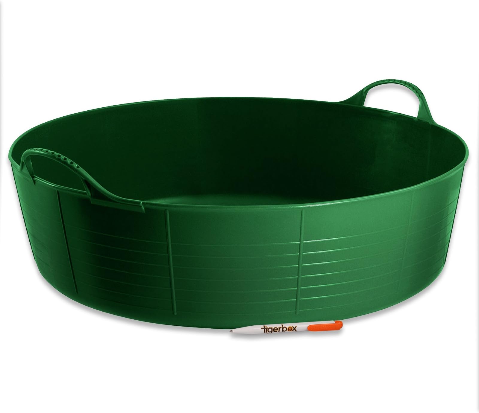 Green - Large Shallow Tubtrug Red Gorilla Strong Flexible Gorilla-Tub® Storage Bucket Baskets