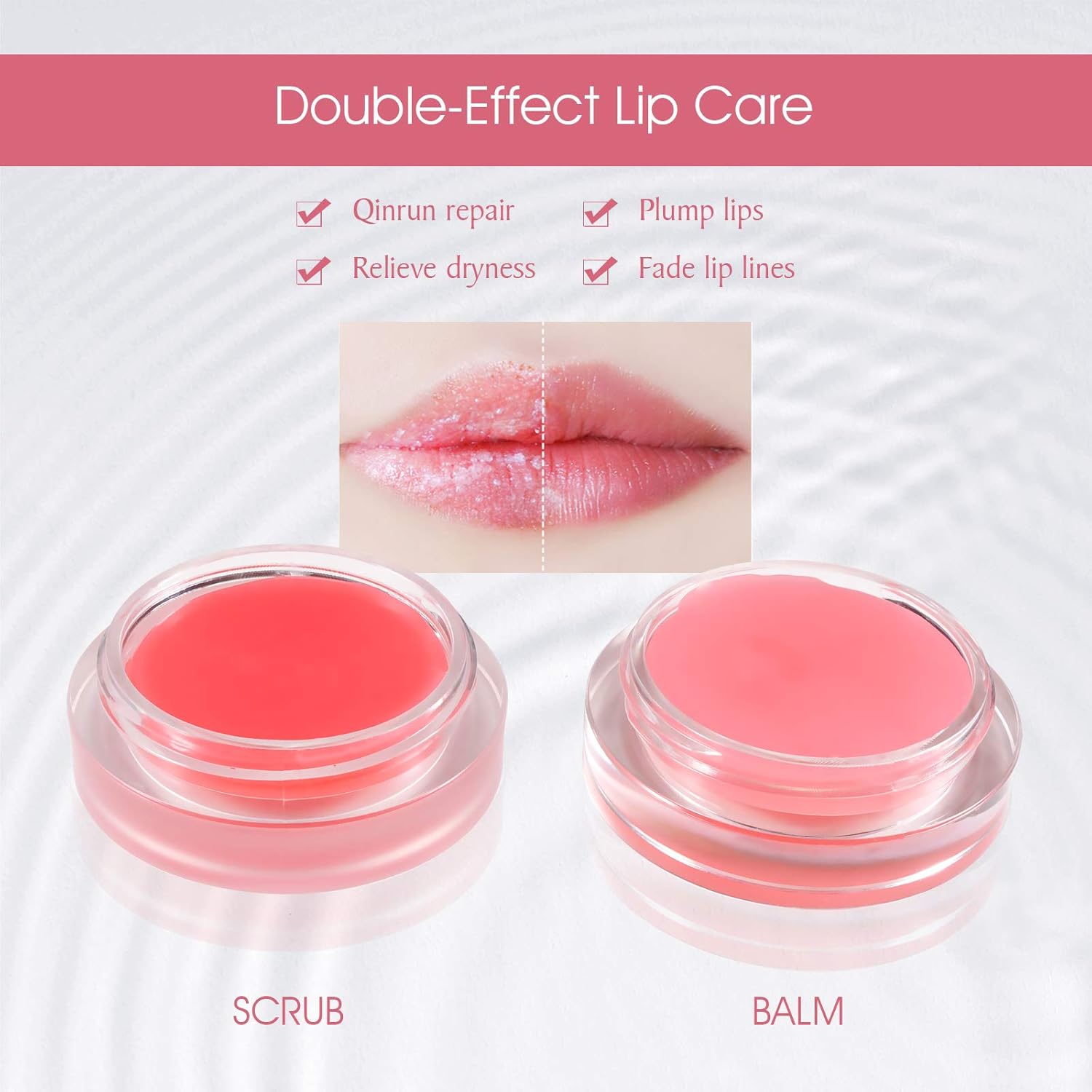 Lip Sleeping Mask lip mask 2 in 1 Effect Lip Scrub Moisture Collagen Repairing Younger Looking Long Lasting Lip Moisturizer and Conditioner Lip Balm for Dry Cracked Lips -Strawberry : Beauty & Personal Care