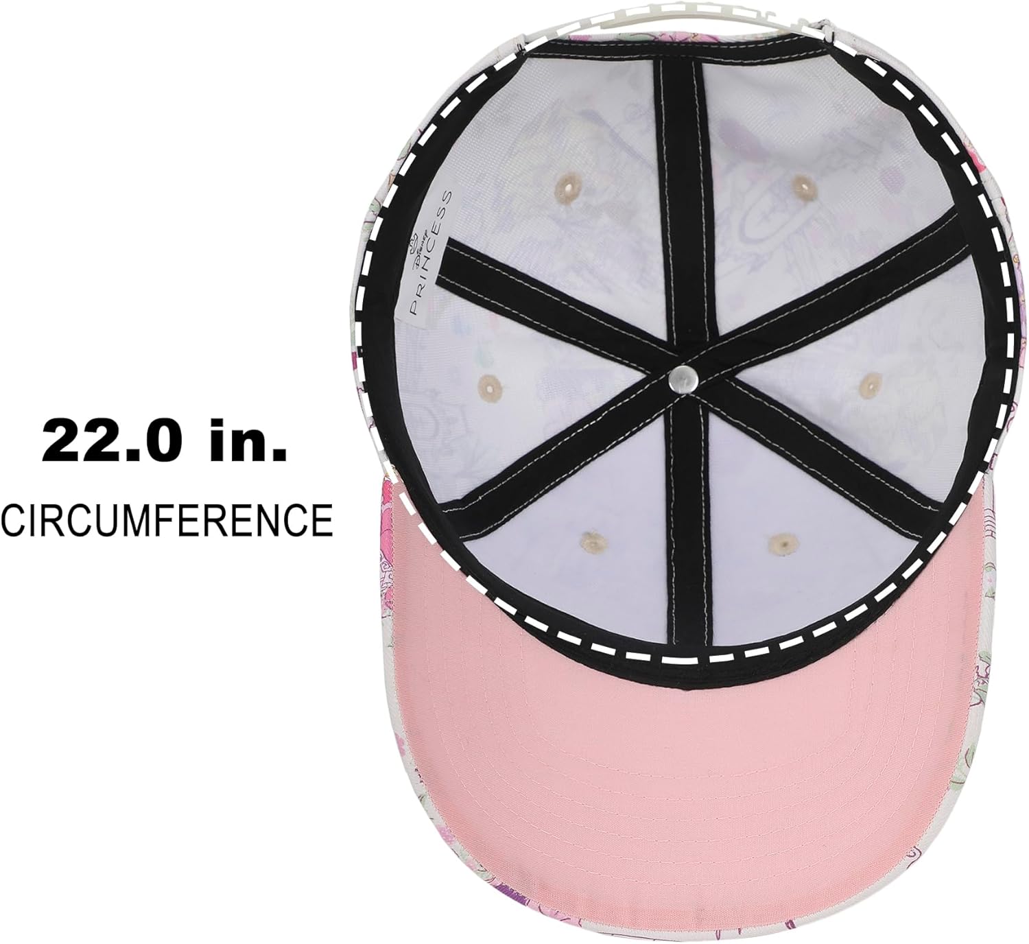 Disney Princess Characters & Palaces Women's White Traditional Adjustable Hat - Image 7