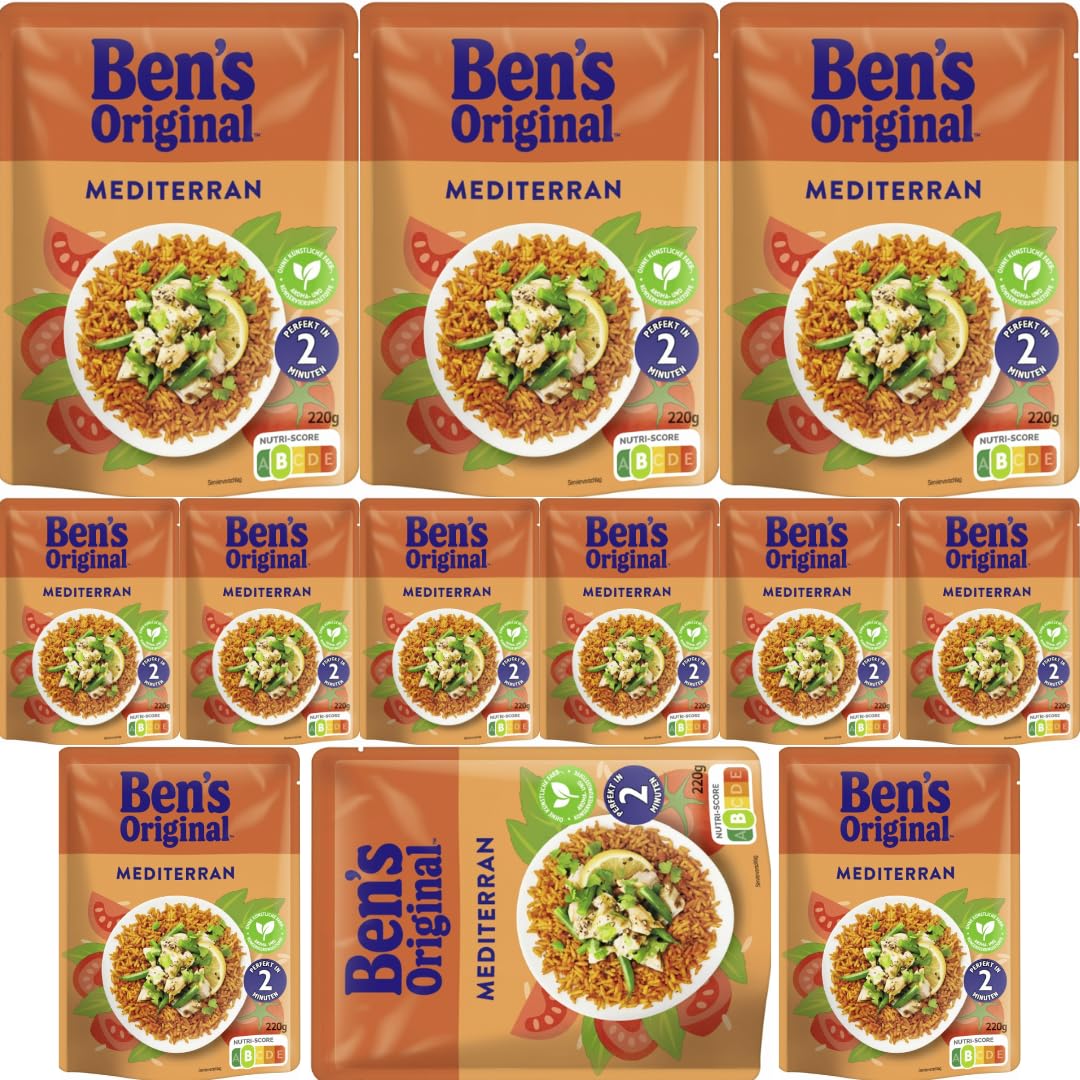 Ben's Original Mediterran Reis 220 gramm x 12 Stück