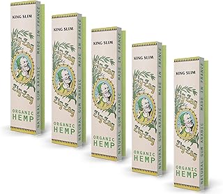 ZIG-ZAG Rolling Papers - Vintage Organic Hemp King Size - Slow Burning Rolling Papers (5-Pack)