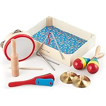 Melissa &amp; Doug Band-in-a-Box Clap! Clang! Tap! - 10-Piece Musical Instrument Set