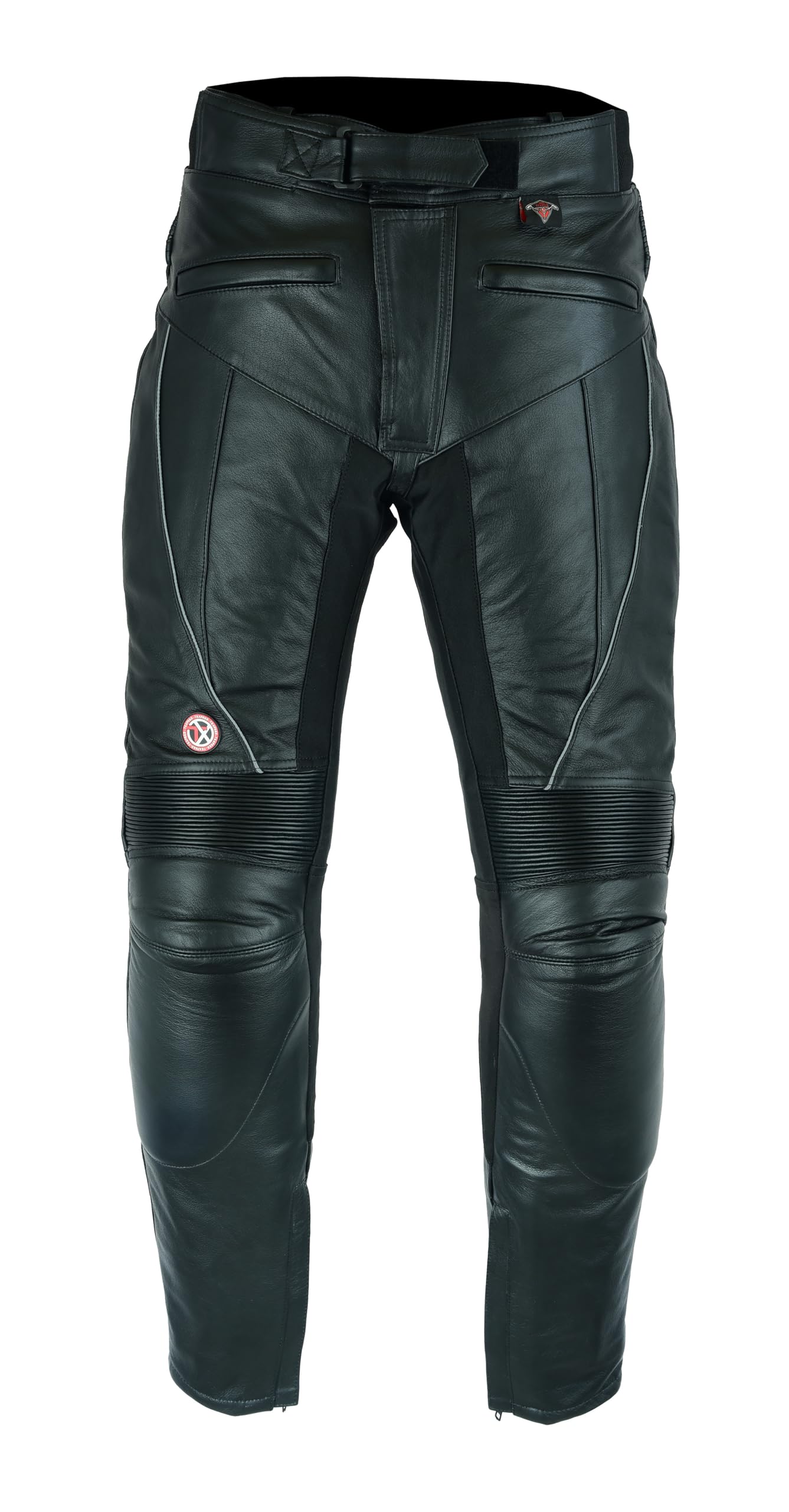 Texpeed Pantaloni Moto Uomo Con Protezioni CE - Grigio Camo, Cordura 600D Impermeabili, Con Armature Ginocchia E Fianchi, XXL