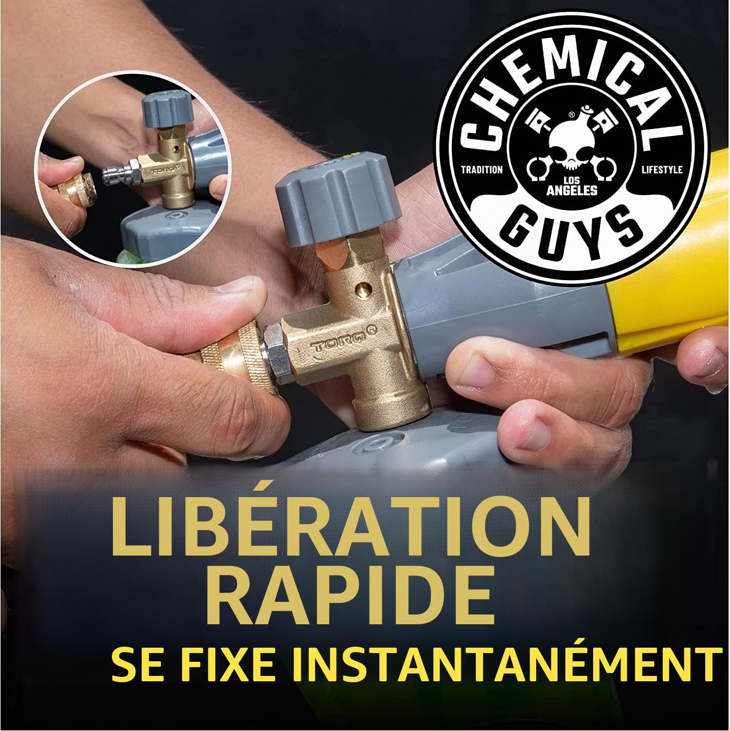 Chemical Guys EQP324 Big Mouth Max Release Canon à Mousse (Lavage de Voiture, Lavage à Domicile et Bateau Qui se connecte à Votre Nettoyeur Haute Pression) Bouteille de 963,9 g
